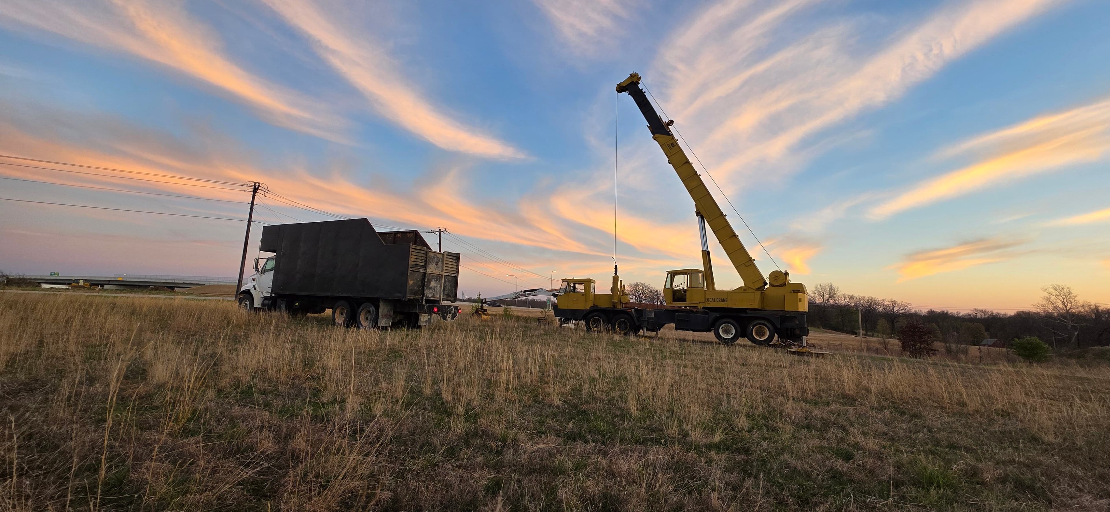 Project Mounting the Loader at Dusk image
