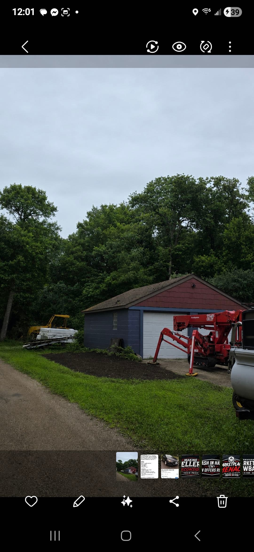 Gallery photos for Dead Tree Removal Next to a Structure in Lake Lillian: Image #1